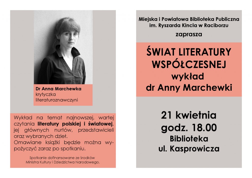 Biblitoteka Racibórz: Wykład na temat literatury współczesnej