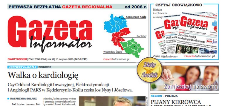 Gazeta Informator nr 217. Walka o kardiologię