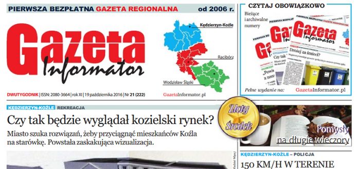 Gazeta Informator nr 222. Czy tak będzie wyglądał kozielski rynek?