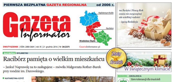 Gazeta Informator nr 227 Wodzisław Śląski. 