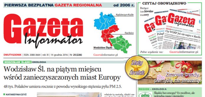 Gazeta Informator nr 226 Wodzisław Śląski