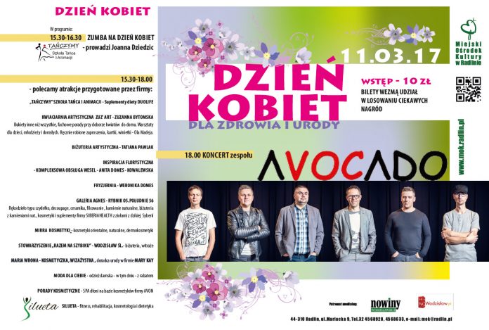 MOK Radlin: Dzień Kobiet dla zdrowia i urody. Koncert Avocado