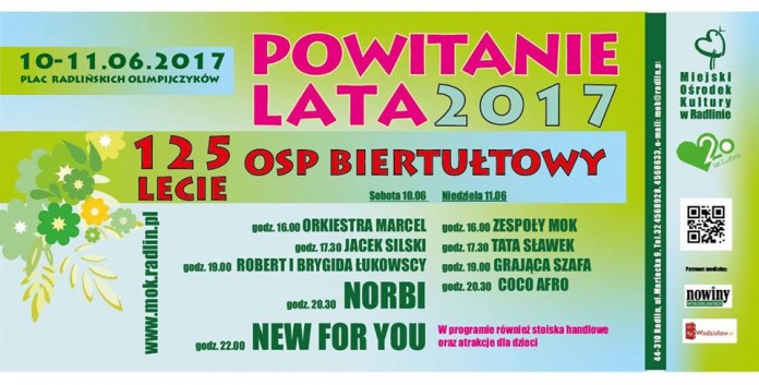 125-lecie OSP Biertułtowy, Powitanie Lata 2017 w Radlinie