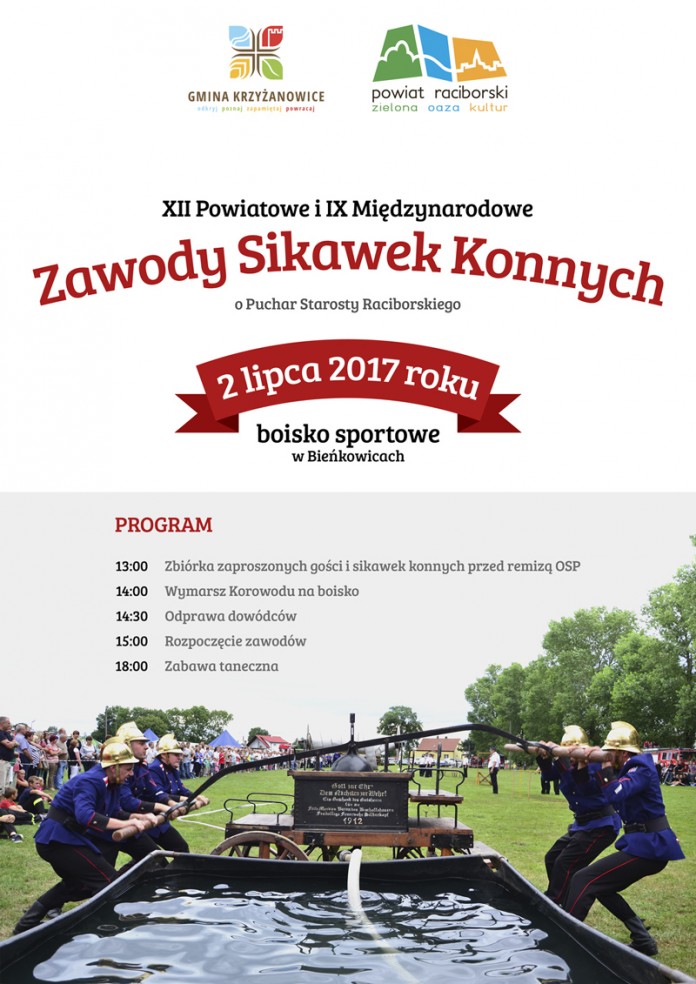 zawody sikawek konnych plakat bienkowice