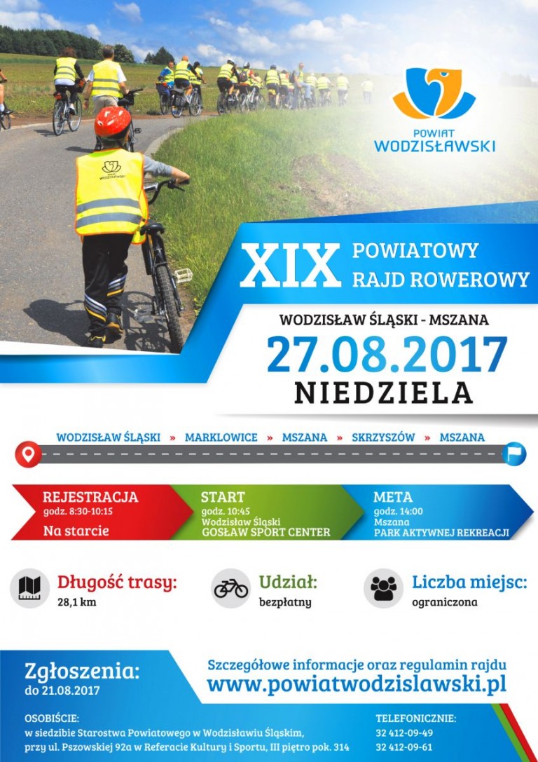 Wodzisław: XIX Powiatowy Rajd Rowerowy i rowerowy festyn